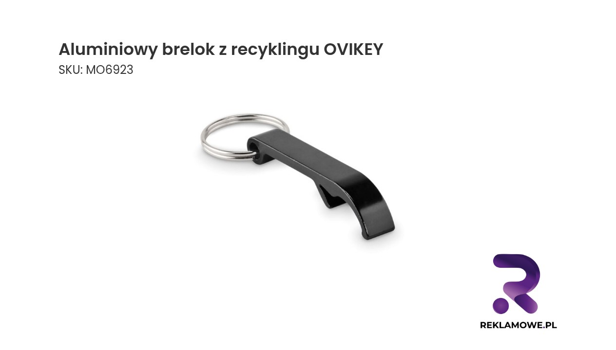 Aluminiowy brelok z recyklingu OVIKEY Aluminiowy brelok z recyklingu OVIKEY