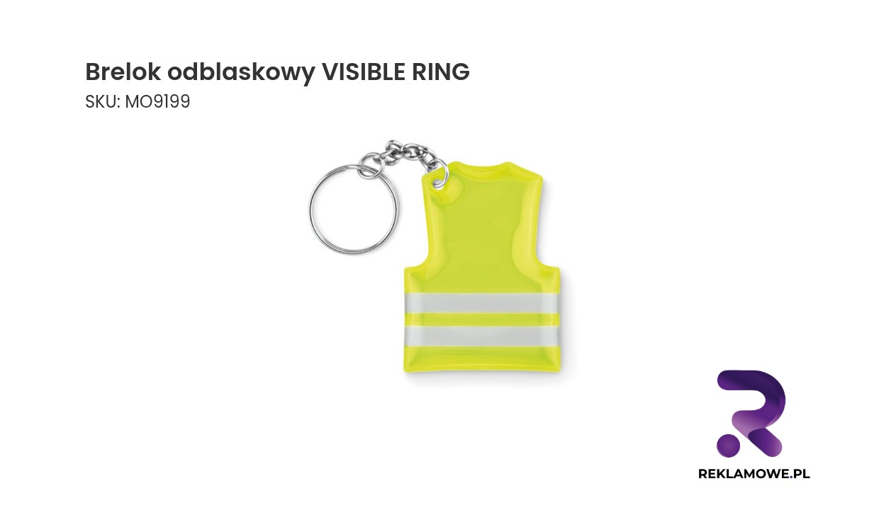 Brelok odblaskowy VISIBLE RING Brelok odblaskowy VISIBLE RING - praktyczny odblask do kluczy zwiększający widoczność