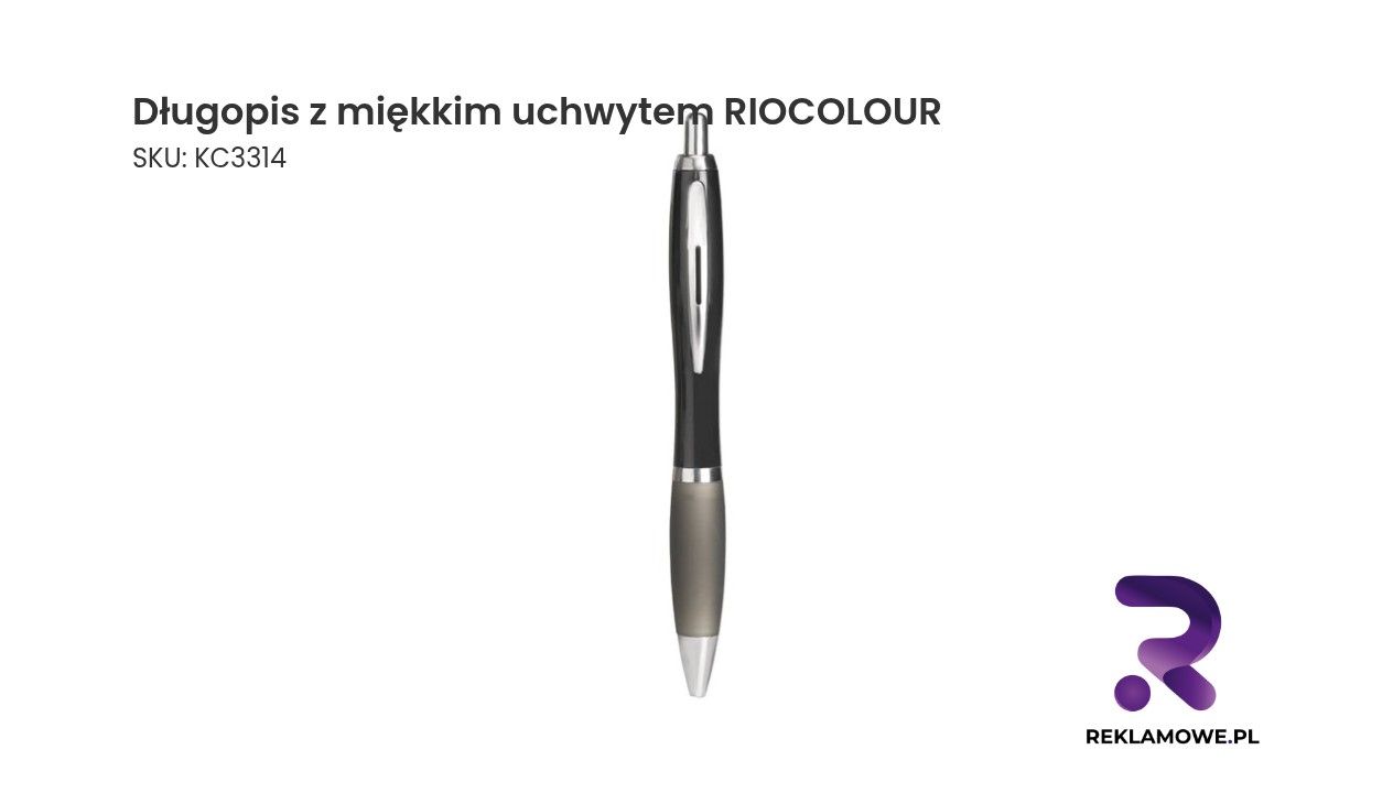 Długopis z miękkim uchwytem RIOCOLOUR Długopis z miękkim uchwytem RIOCOLOUR – wygodny długopis reklamowy
