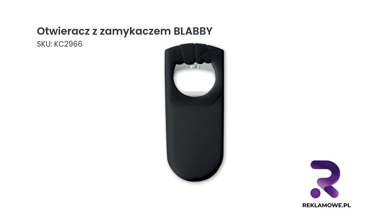 Otwieracz z zamykaczem BLABBY Otwieracz z zamykaczem BLABBY – praktyczny gadżet do otwierania i zamykania butelek